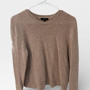 Quince 100% Cashmere Crewneck Sweater Tan Size L